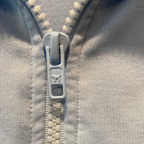 Victoria’s Secret PINK Sky Blue Quarter Zip Pullover | XS | Logo Collar | Athlei - Picture 4 of 5